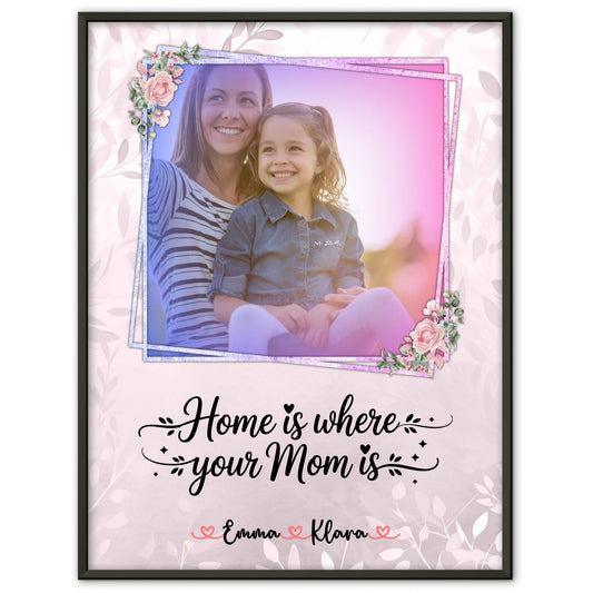 Poster Für Mama personalisiert mit 1 Foto, Namen & Wunschtext