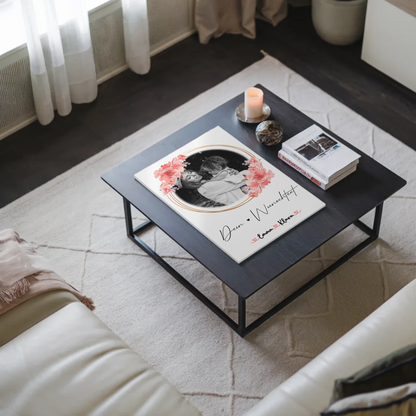 Mama Plakat Fotoboard Mit Foto, Namen & Wunschtext Black & White personalisierbar