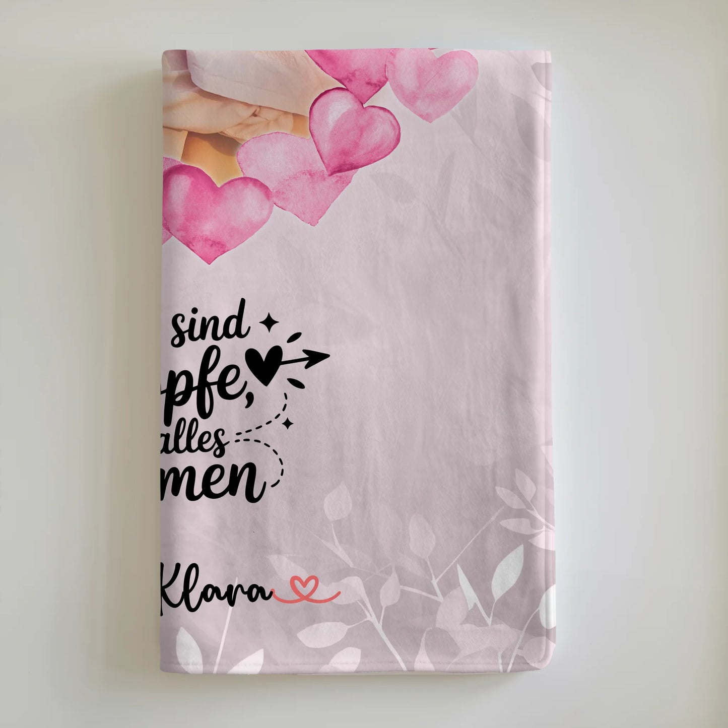 Namensdecke mit Foto, Namen & Spruch - Mama Mütter halten alles zusammen