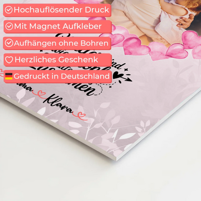 Personalisiertes Mama Plakat Fotoboard mit Foto, Namen & eigenem Spruch