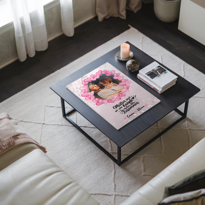 Personalisiertes Mama Plakat Fotoboard mit Foto, Namen & eigenem Spruch