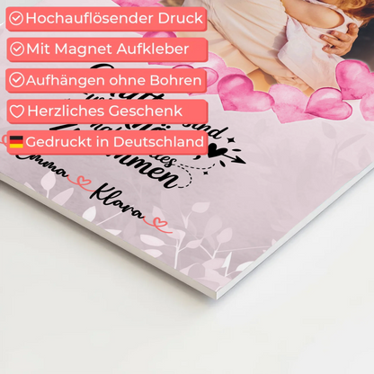 Personalisiertes Mama Plakat Fotoboard mit Foto, Namen & eigenem Spruch