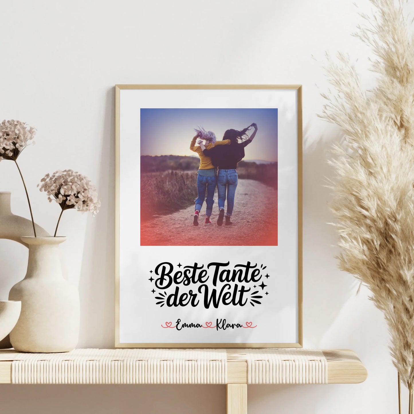 Foto Collage Poster Erstellen für Beste Tante Der Welt mit Namen