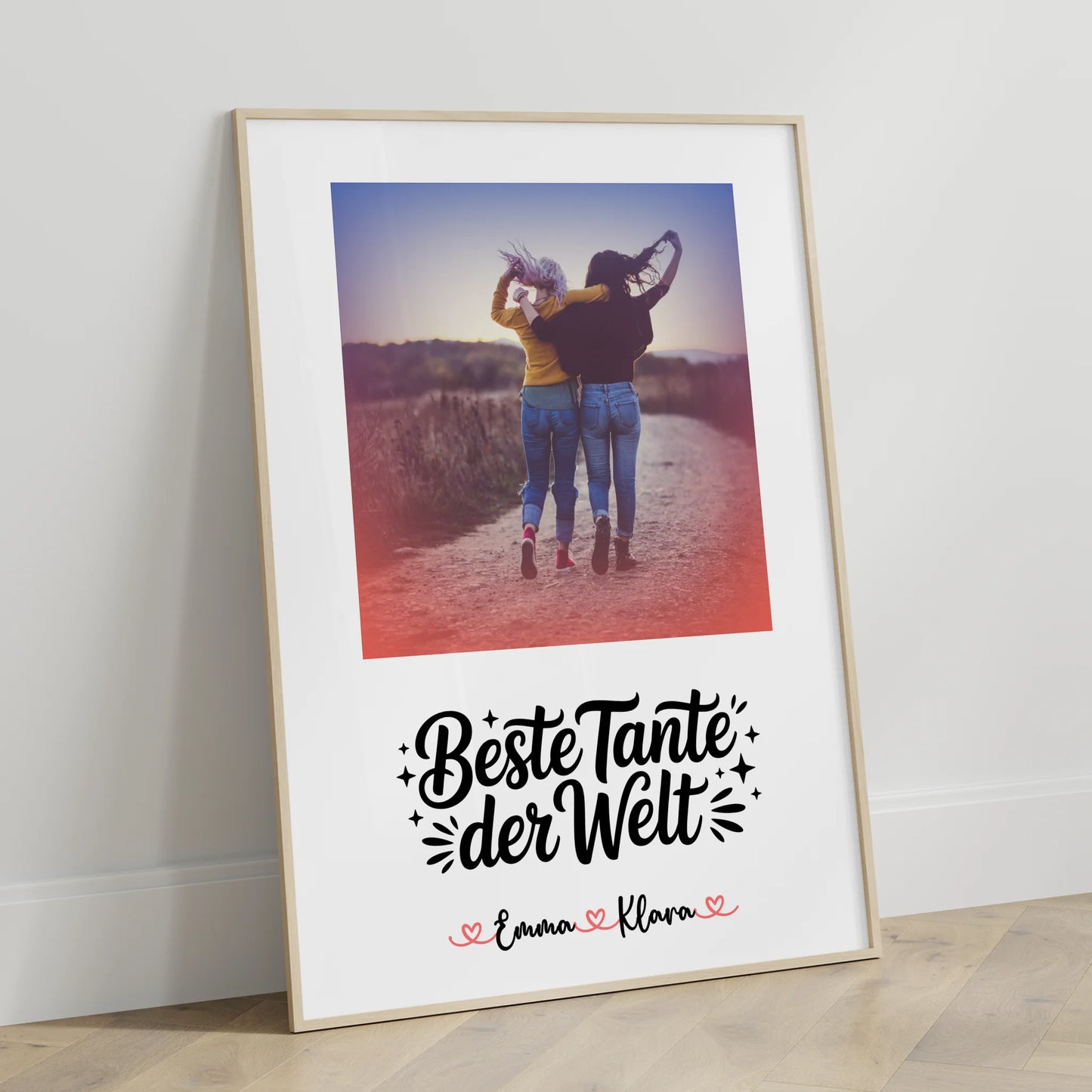 Foto Collage Poster Erstellen für Beste Tante Der Welt mit Namen