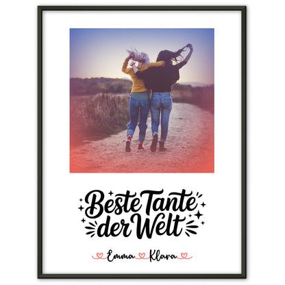 Foto Collage Poster Erstellen für Beste Tante Der Welt mit Namen