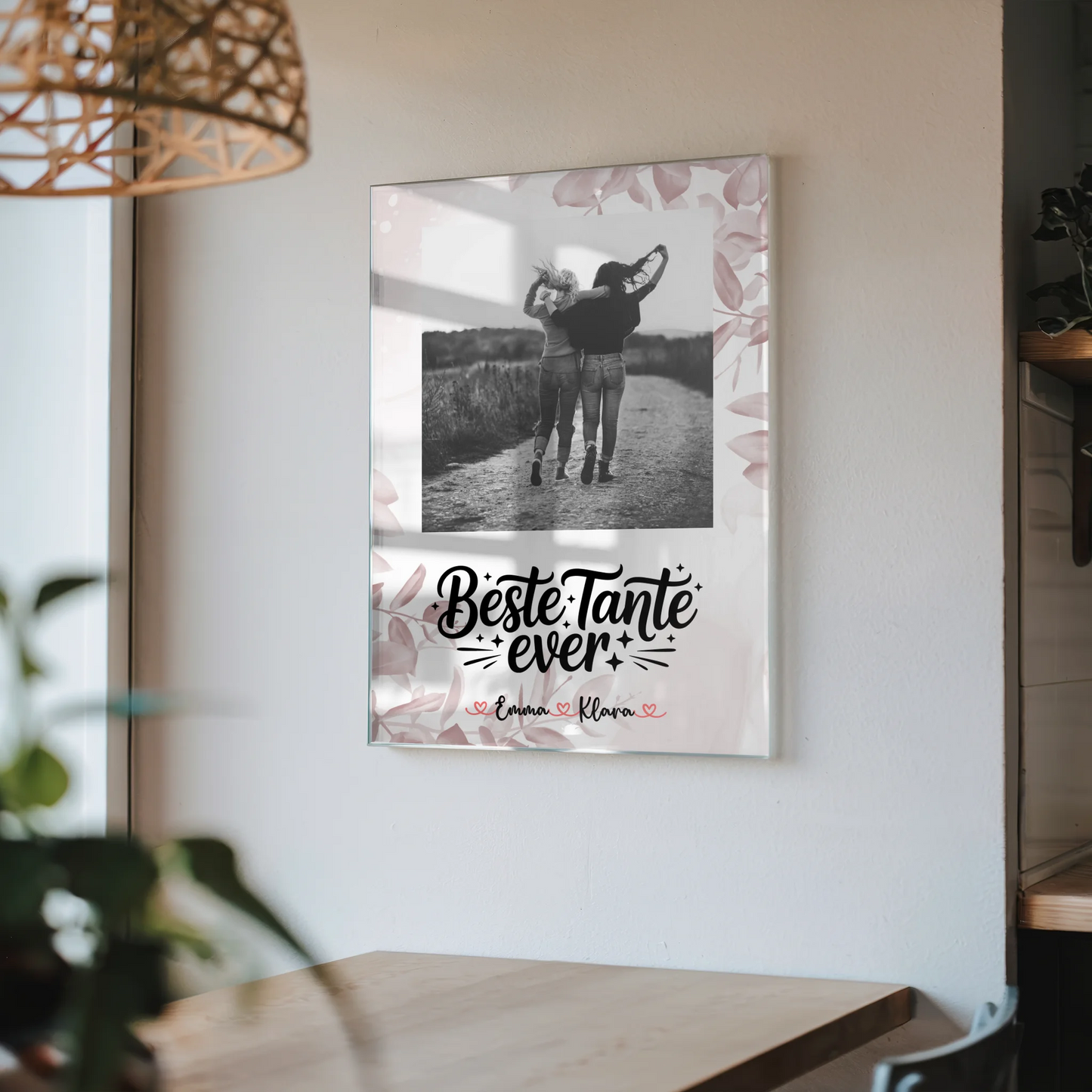 Acryl Bild Personalisiert Beste Tante Ever Mit Foto & Namen Hintergrundbild & Wunschtext