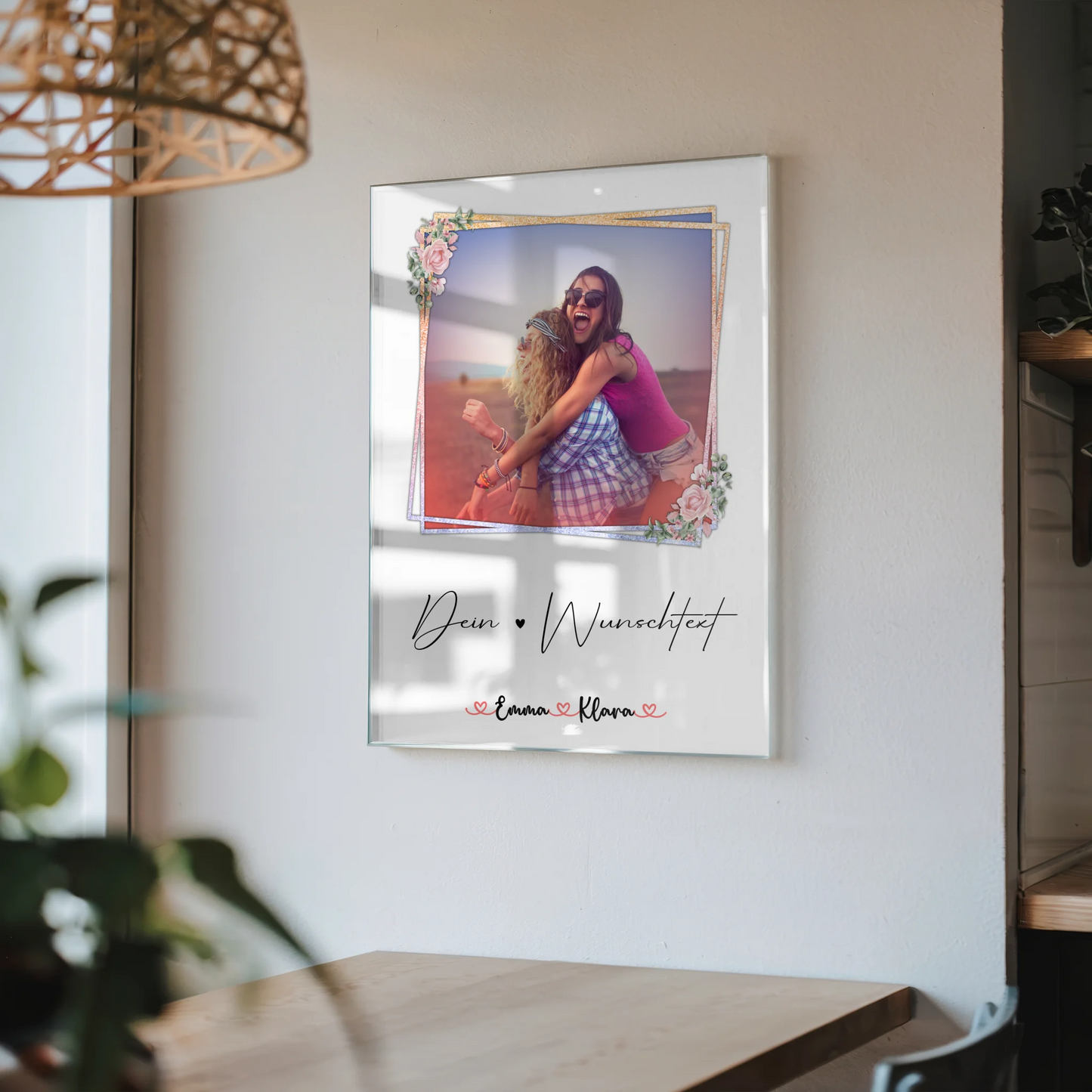 Acrylglas Foto Collage Tante 5 Fotos & Namen Wunschtext