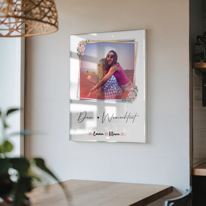 Acrylglas Foto Collage Tante 5 Fotos & Namen Wunschtext