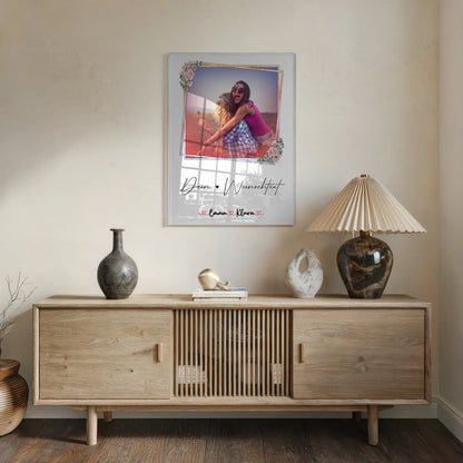 Acrylglas Foto Collage Tante 5 Fotos & Namen Wunschtext