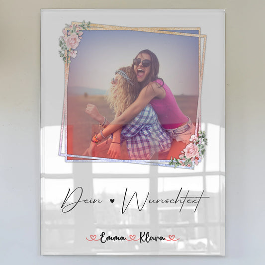 Acrylglas Foto Collage Tante 5 Fotos & Namen Wunschtext