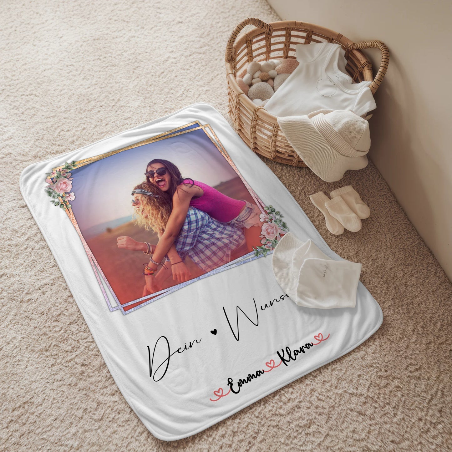 Kuscheldecke Mit Namen Tante 1 Foto & Wunschtext