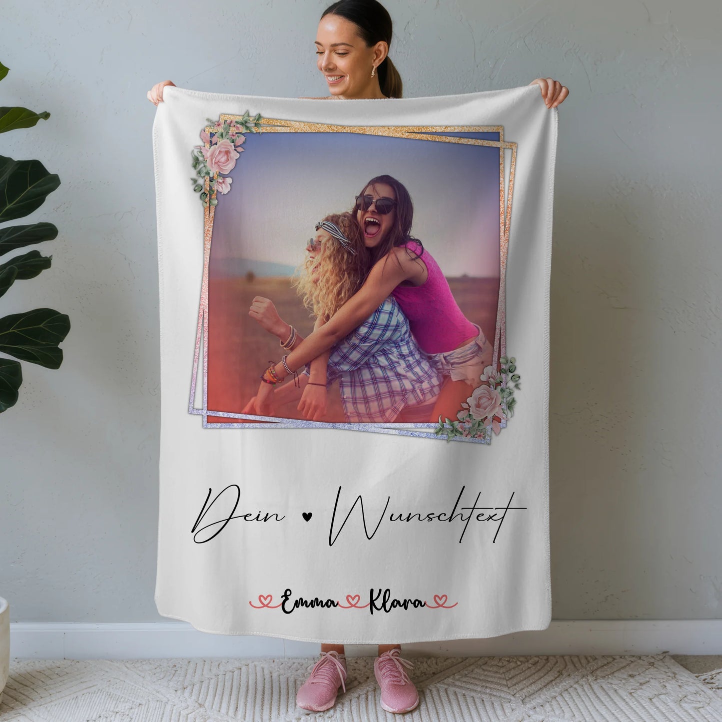 Kuscheldecke Mit Namen Tante 1 Foto & Wunschtext