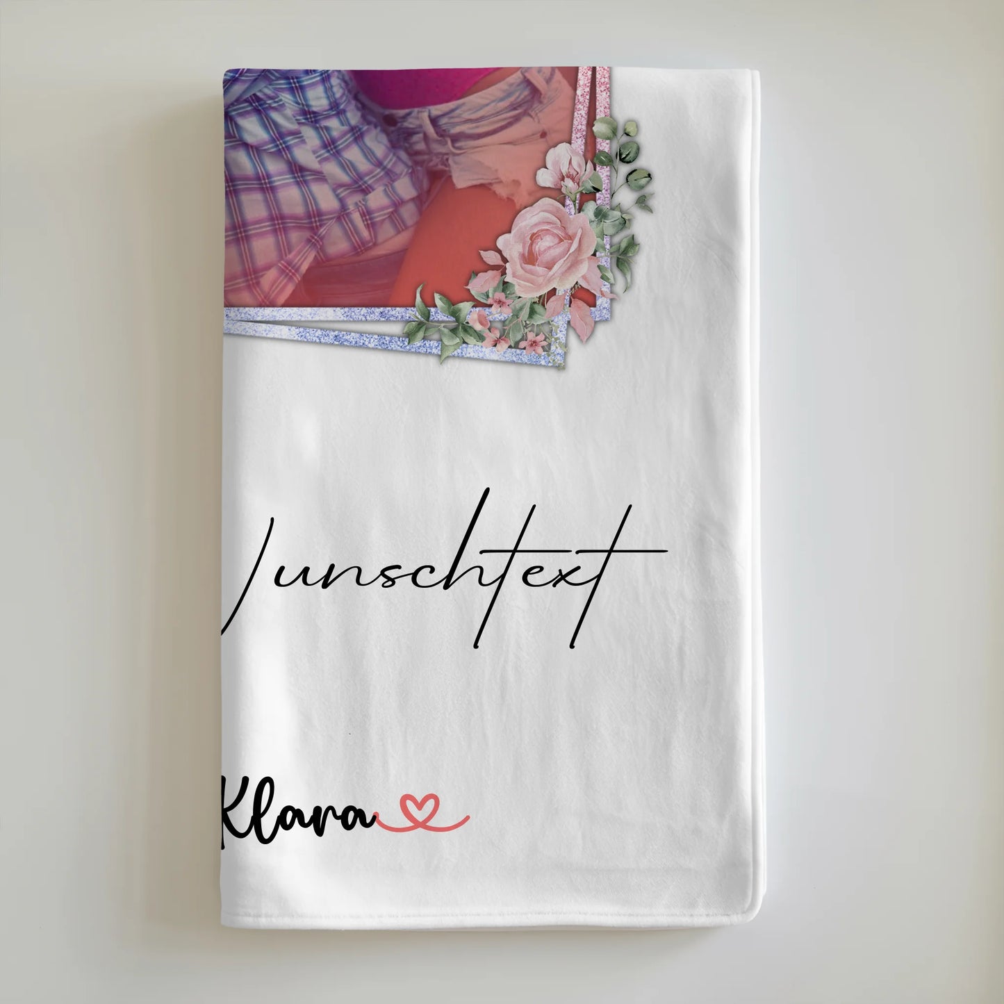 Kuscheldecke Mit Namen Tante 1 Foto & Wunschtext