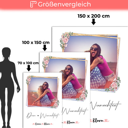 Kuscheldecke Mit Namen Tante 1 Foto & Wunschtext