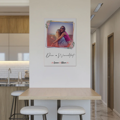 Magnet Poster Wandbild Fotocollage Tante 5 Foto & Namen