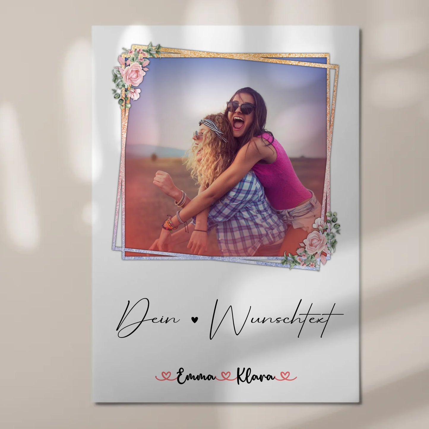 Magnet Poster Wandbild Fotocollage Tante 5 Foto & Namen