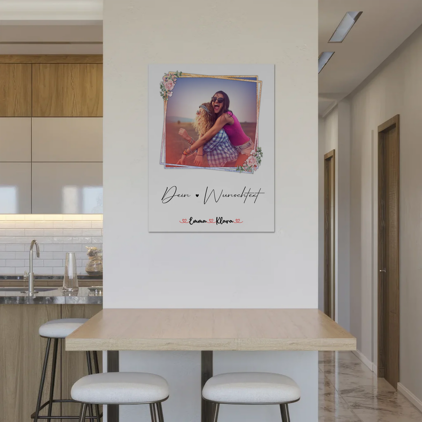 Magnet Poster Wandbild Fotocollage Tante 5 Foto & Namen