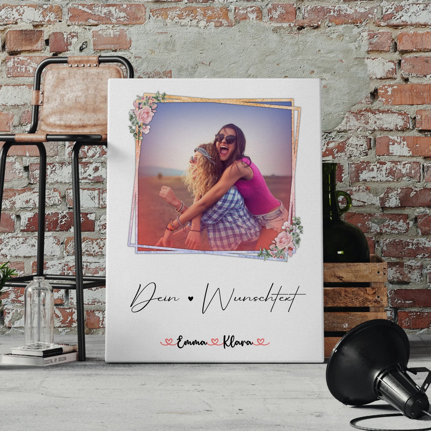 Fotocollage Großes Bild Aus Vielen Kleinen Tante Wunschtext