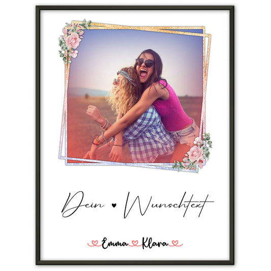 Poster Personalisiert Text Wunschtext für Tante Foto & Namen