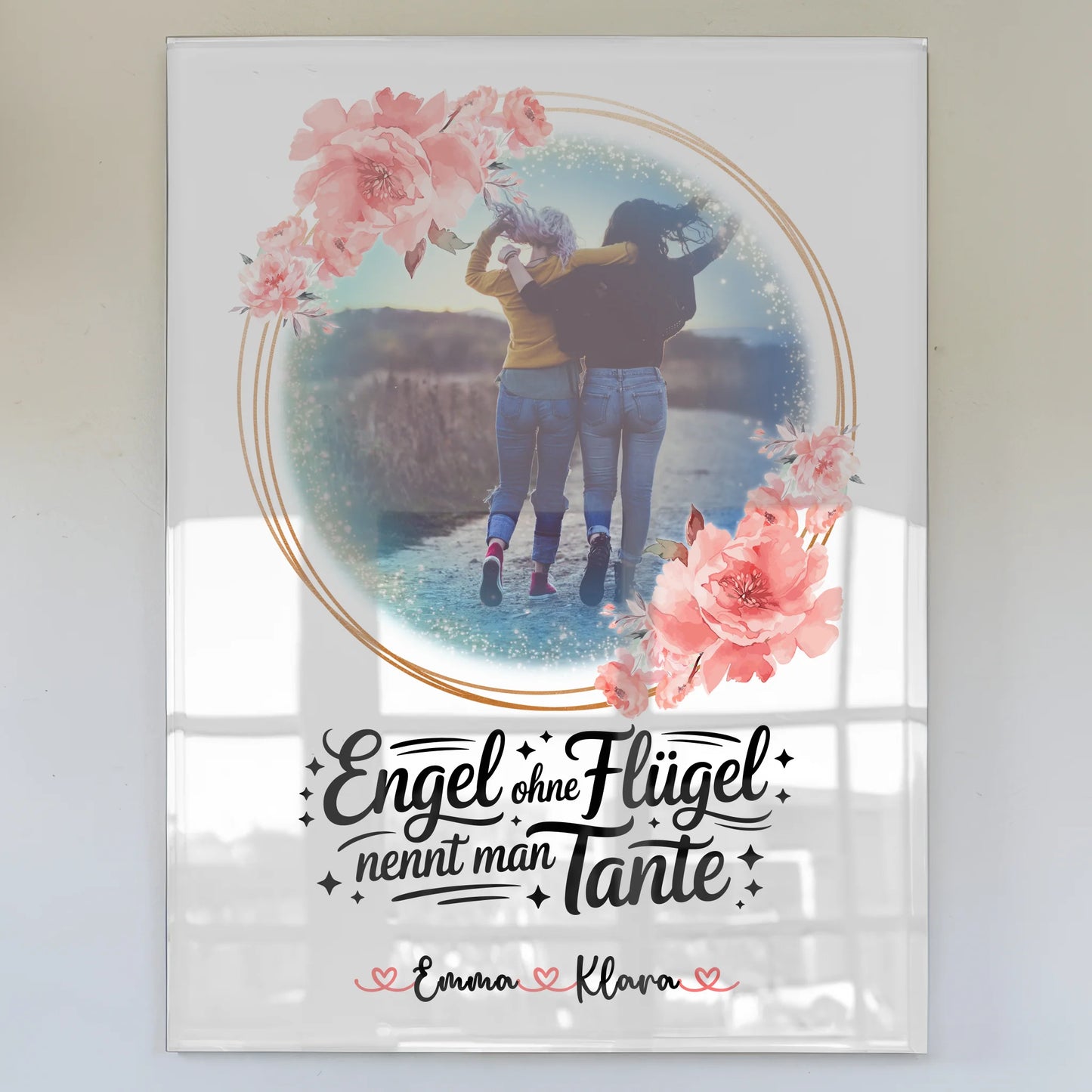 Acrylglas Bild personalisiert Bruder ist ein Engel Foto & Namen, Wunschtext