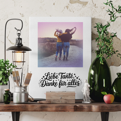 Fotocollage Großes Bild Aus Vielen Kleinen - Liebe Tante Mit Foto & Namen