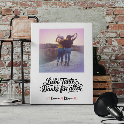 Fotocollage Großes Bild Aus Vielen Kleinen - Liebe Tante Mit Foto & Namen