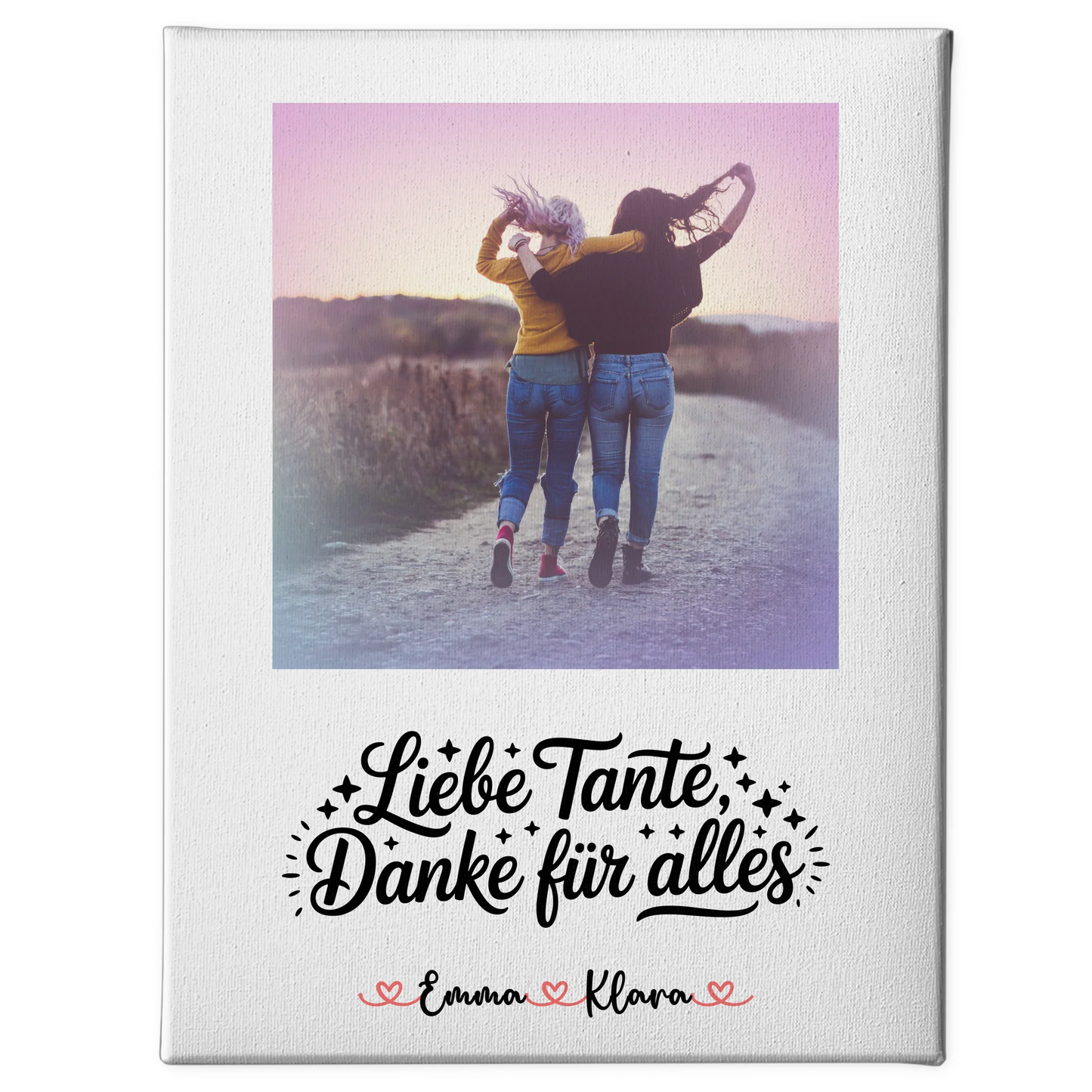 Fotocollage Großes Bild Aus Vielen Kleinen - Liebe Tante Mit Foto & Namen