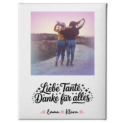 Fotocollage Großes Bild Aus Vielen Kleinen - Liebe Tante Mit Foto & Namen