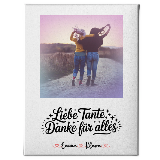 Fotocollage Großes Bild Aus Vielen Kleinen - Liebe Tante Mit Foto & Namen