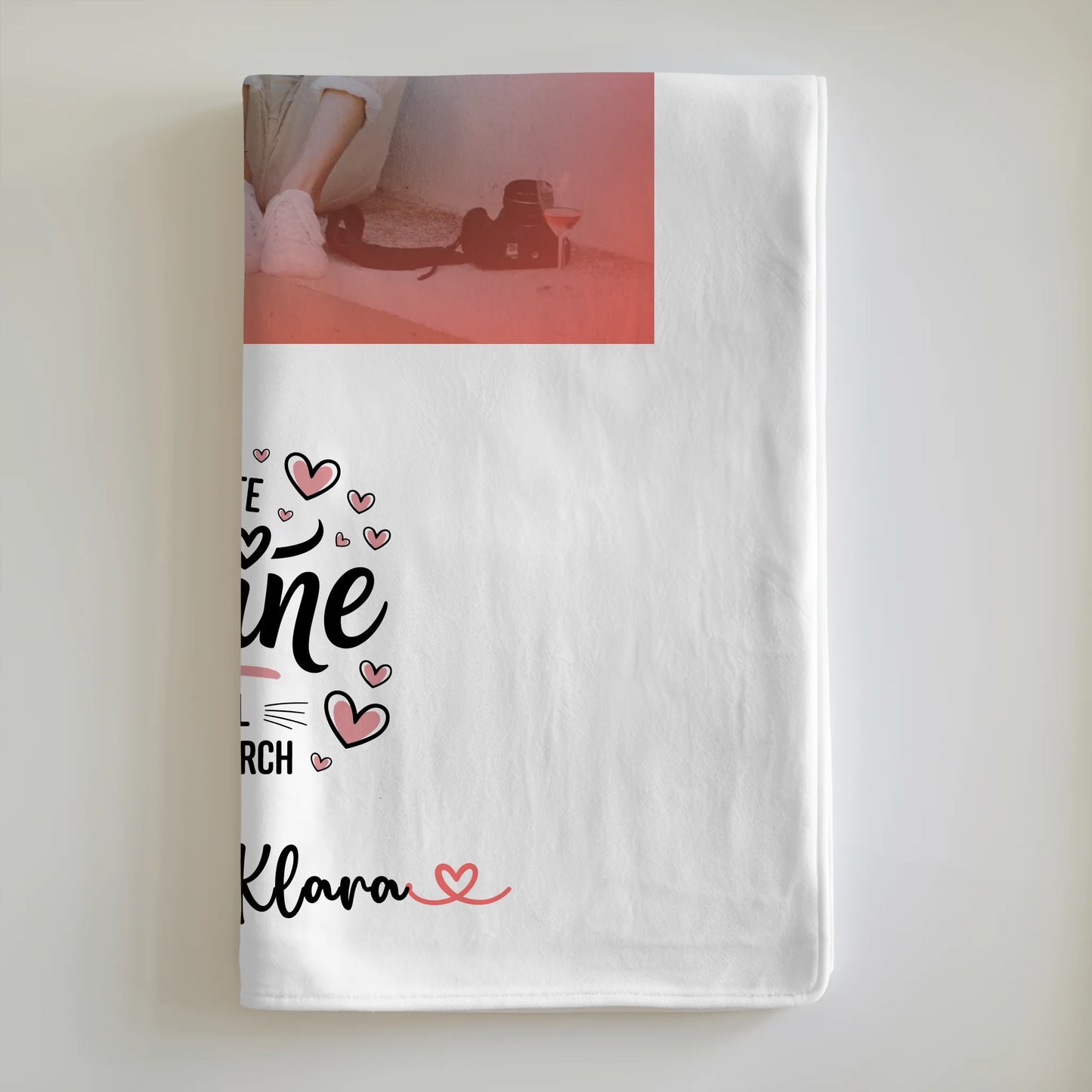 Personalisierte Kuscheldecke Mit Namen Weltbeste Cousine Foto