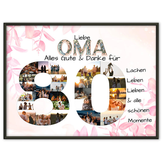 Geschenk zum 80 Geburtstag für Oma Schöne Momente