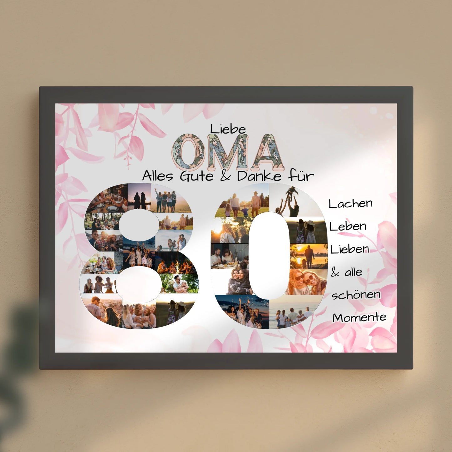 Geschenk zum 80 Geburtstag für Oma Schöne Momente