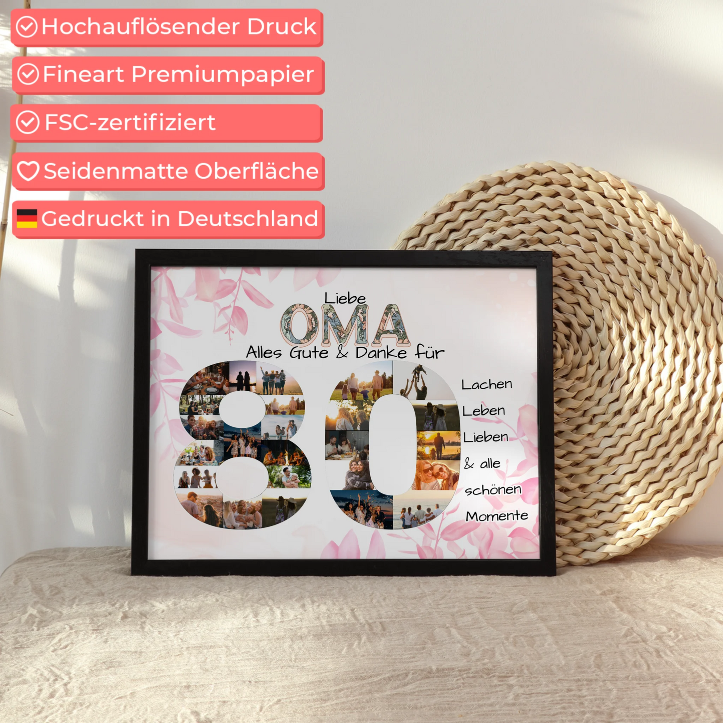 Geschenk zum 80 Geburtstag für Oma Schöne Momente