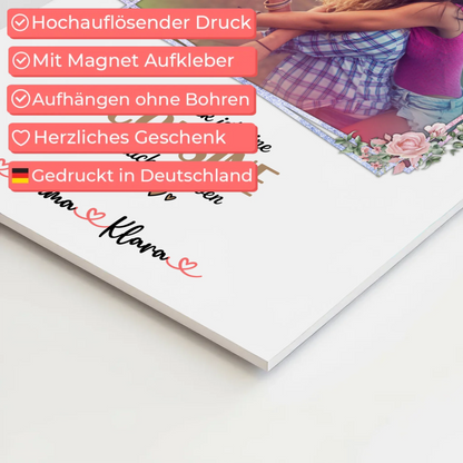 Poster Magnetisch Glück Ist eine Cousine Wie Dich Zu Haben Mit Foto & Namen