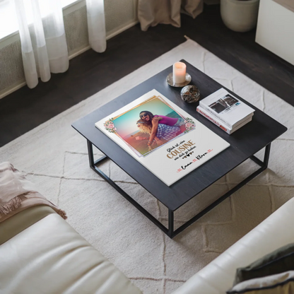 Poster Magnetisch Glück Ist eine Cousine Wie Dich Zu Haben Mit Foto & Namen