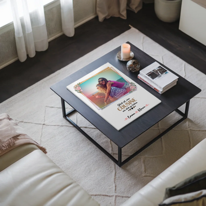 Poster Magnetisch Glück Ist eine Cousine Wie Dich Zu Haben Mit Foto & Namen