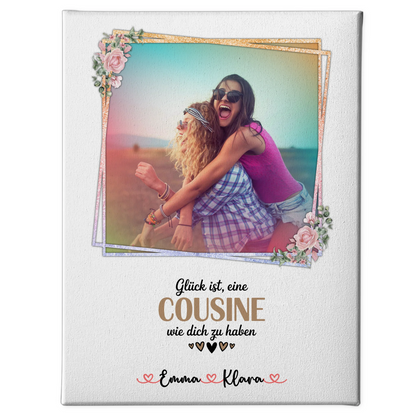 Fotocollage Großes Bild Aus Vielen Kleinen für Cousine Mit Foto, Namen & Wunschtext