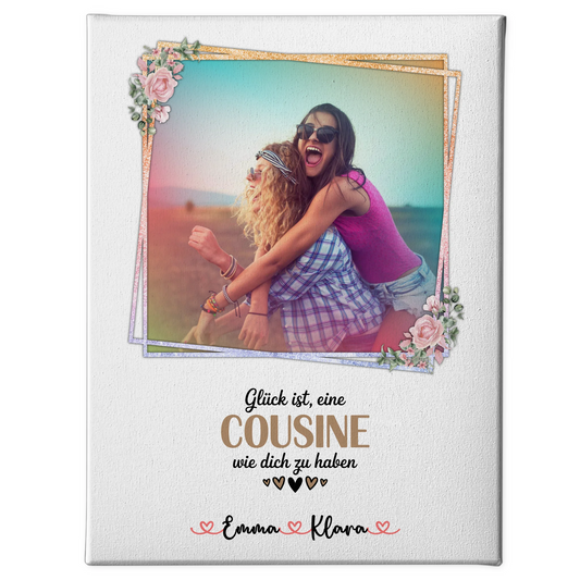 Fotocollage Großes Bild Aus Vielen Kleinen für Cousine Mit Foto, Namen & Wunschtext