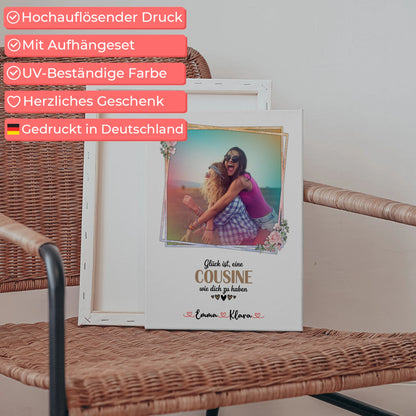 Fotocollage Großes Bild Aus Vielen Kleinen für Cousine Mit Foto, Namen & Wunschtext