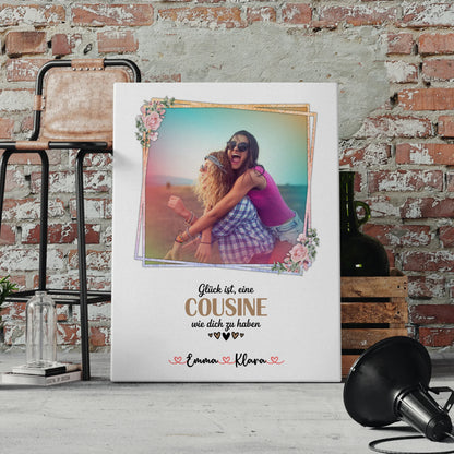 Fotocollage Großes Bild Aus Vielen Kleinen für Cousine Mit Foto, Namen & Wunschtext