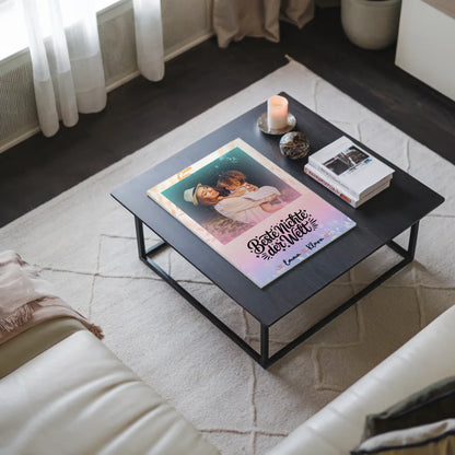 Fotoboard Magnet Poster Beste Nichte der Welt mit Foto, Namen & Wunschtext personalisiert