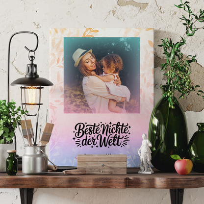 Fotocollage Großes Bild Aus Vielen Kleinen Leinwand für Beste Nichte Der Welt mit Namen