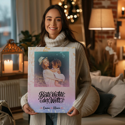 Fotocollage Großes Bild Aus Vielen Kleinen Leinwand für Beste Nichte Der Welt mit Namen