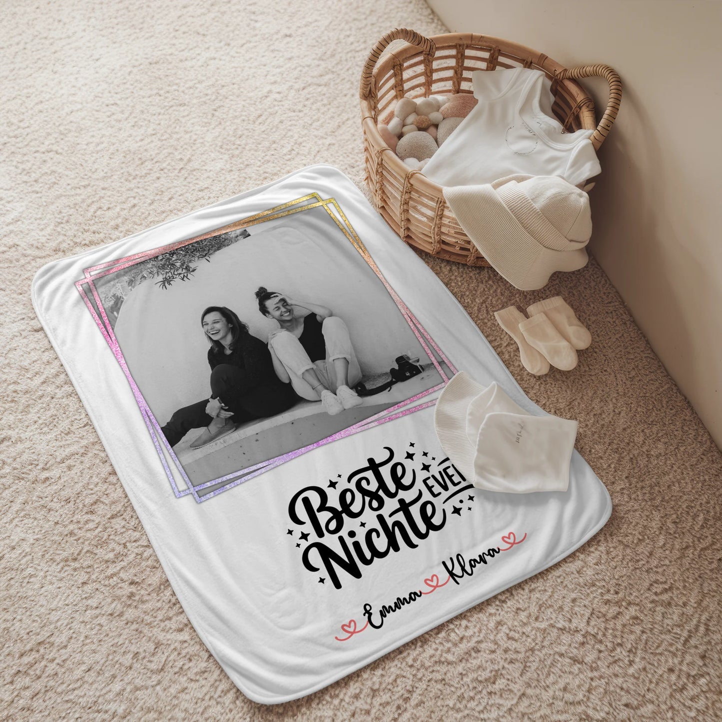 Personalisierte Namensdecke Beste Nichte Ever Mit Foto & Namen