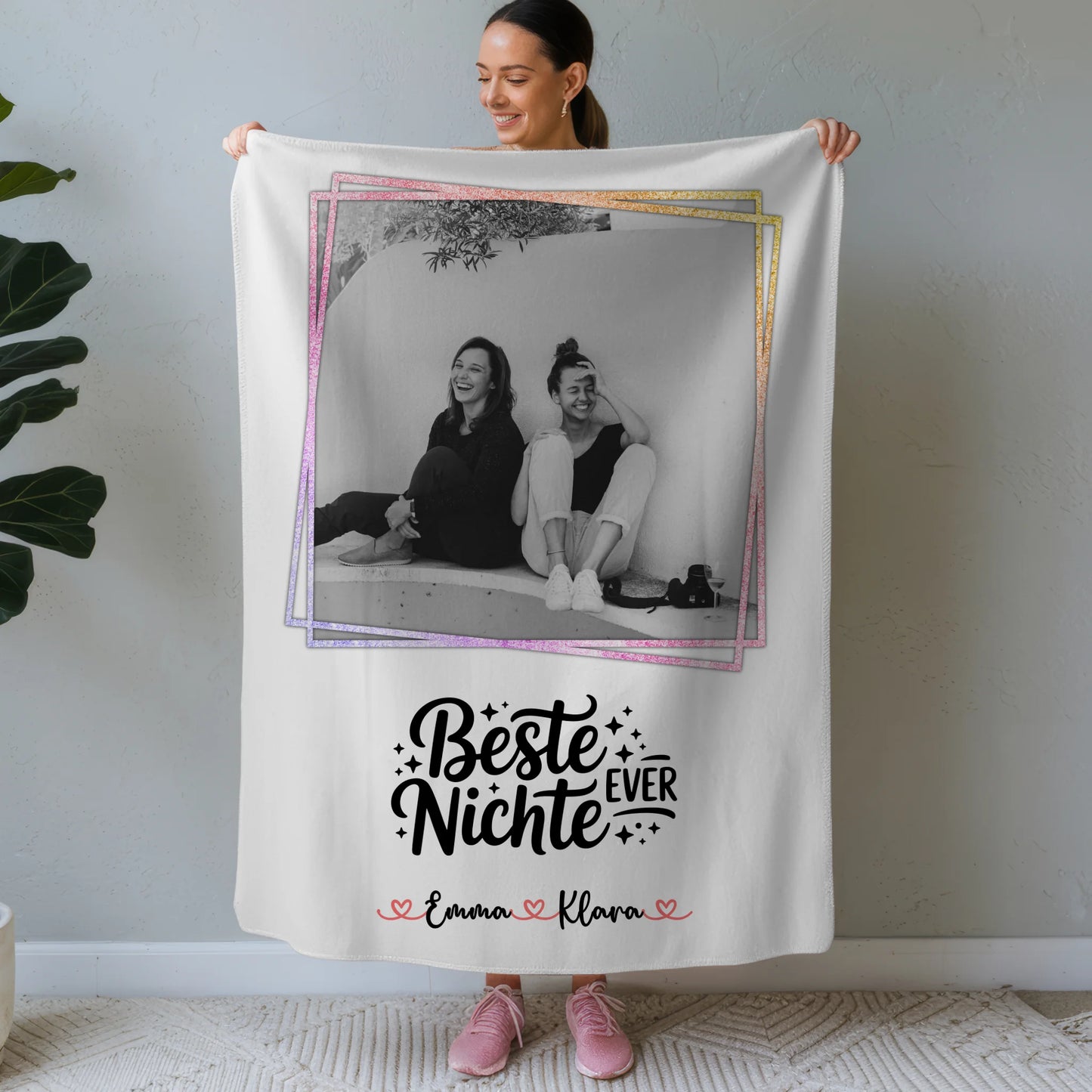 Personalisierte Namensdecke Beste Nichte Ever Mit Foto & Namen