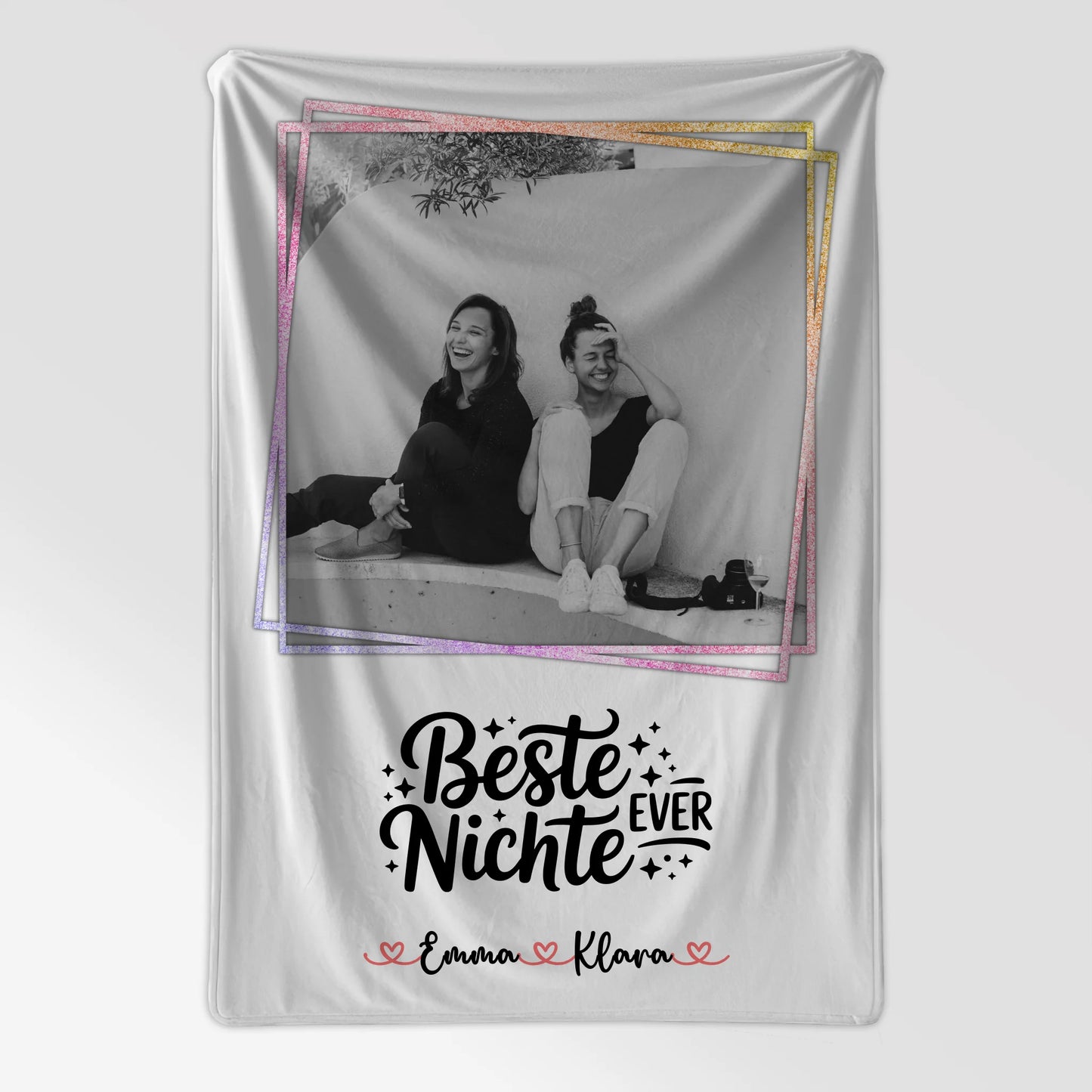Personalisierte Namensdecke Beste Nichte Ever Mit Foto & Namen
