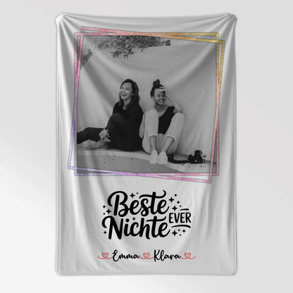 Personalisierte Namensdecke Beste Nichte Ever Mit Foto & Namen