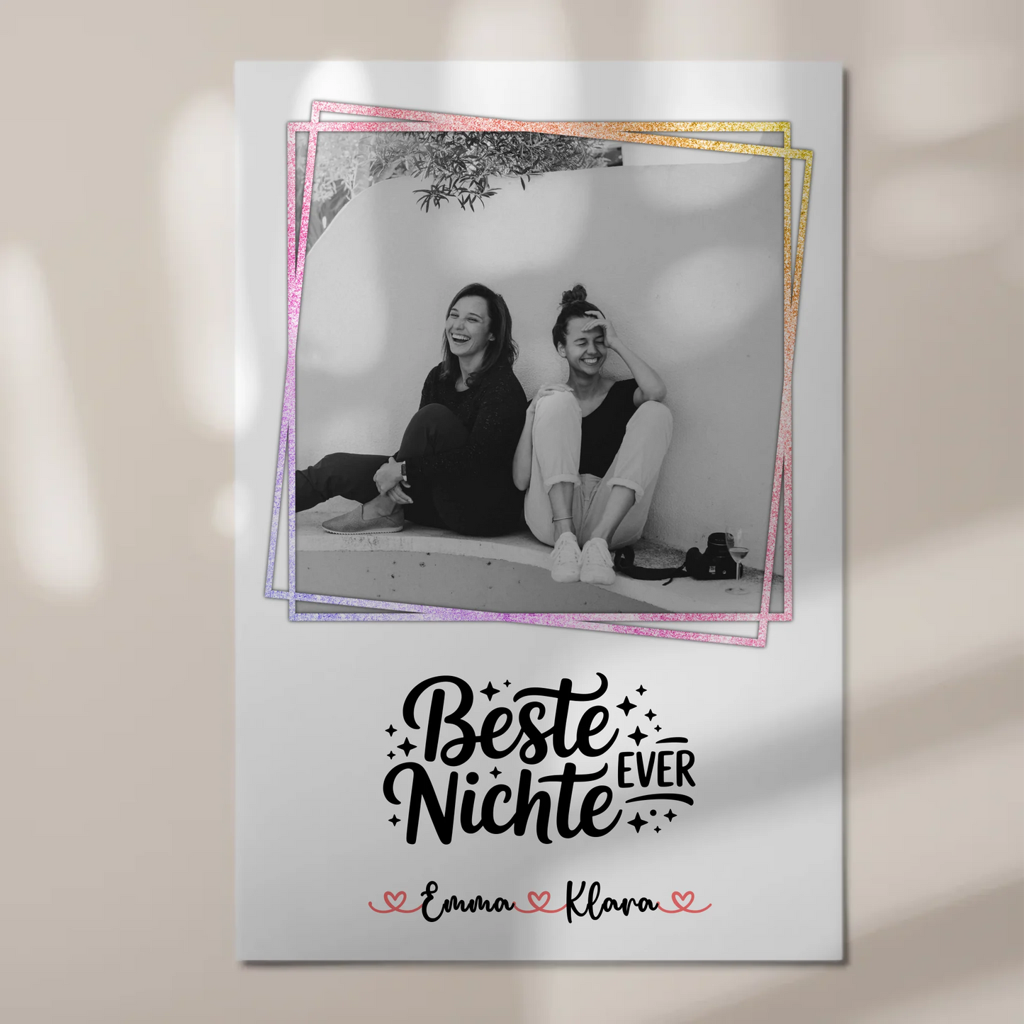 Magnet Poster Wandbild Fotocollage Beste Nichte Ever Mit Foto & Namen