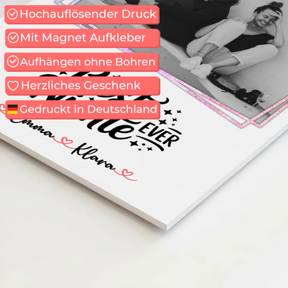 Magnet Poster Wandbild Fotocollage Beste Nichte Ever Mit Foto & Namen