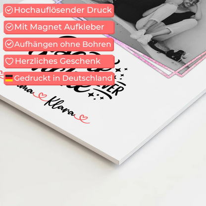 Magnet Poster Wandbild Fotocollage Beste Nichte Ever Mit Foto & Namen